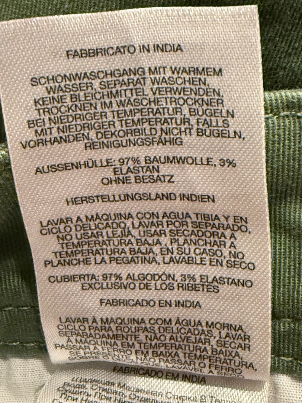 NWT Columbia Calico Basin Cotton Shorts Olive Green Size 10 Short Stretch - Picture 9 of 9